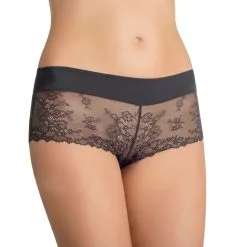 NIKOL DJUMON Black Valens Lace Boyshorts