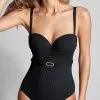 Empreinte Black Iconic Bustier One-Piece Swimsuit