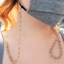 ZENZII Ombre Crystal Convertible Mask Chain