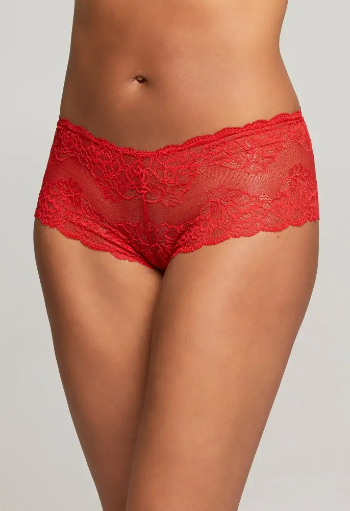 Montelle Intimates Tango Red Cheeky Panty - Image 2