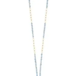 ZENZII Beaded Lucite And Links Coin Pendant Necklace