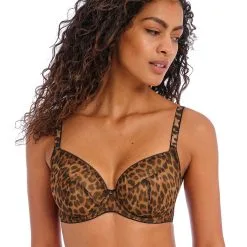 FREYA Leopard Wild Side Underwire Plunge Bra