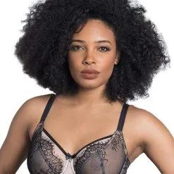 Fit Fully Yours Black Ava See-Thru Lace Bra