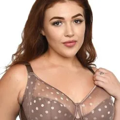 Fit Fully Yours Taupe Carmen Polka Dot Bra