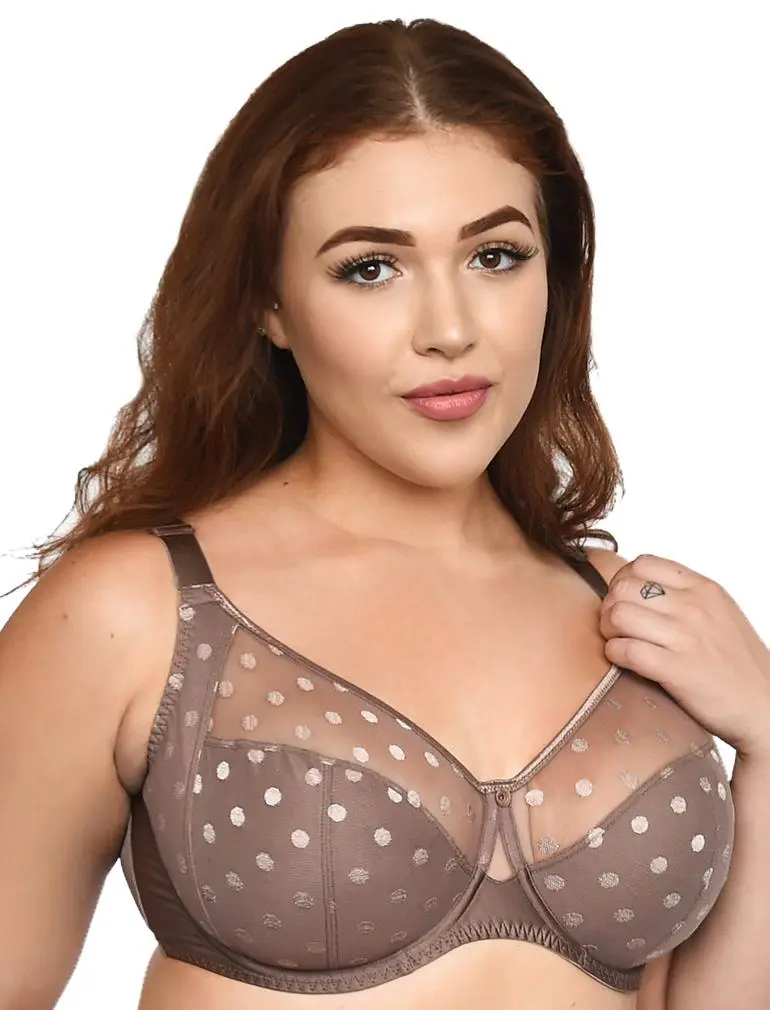 Fit Fully Yours Taupe Carmen Polka Dot Bra