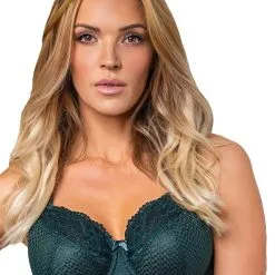 Fit Fully Yours Forest Green Serena Lace Bra