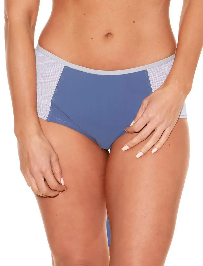 Fit Fully Yours Blue Silver Pauline Boyshorts