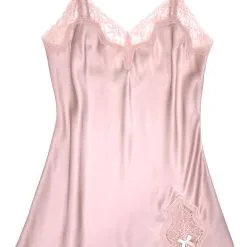 Samantha Chang Pink Sand Classic Silk Babydoll