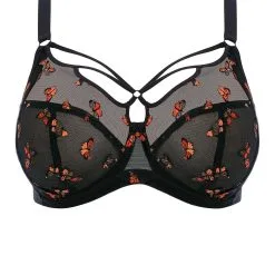ELOMI Black Butterfly Sachi Plunge Bra