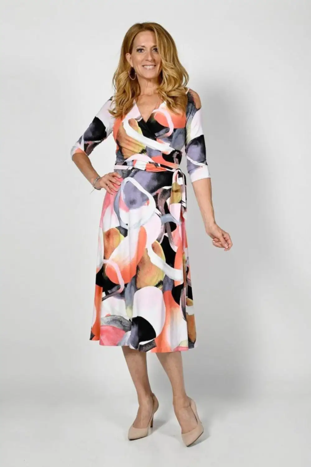 Frank Lyman Fit And Flare Wrap Dress #236210