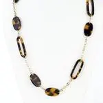 Island HH Tortoise Oval Link Necklace