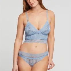 Fleurt Hampton Blue Bralette Set