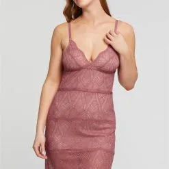 Fleurt Mesa Rose Lace Slip Set