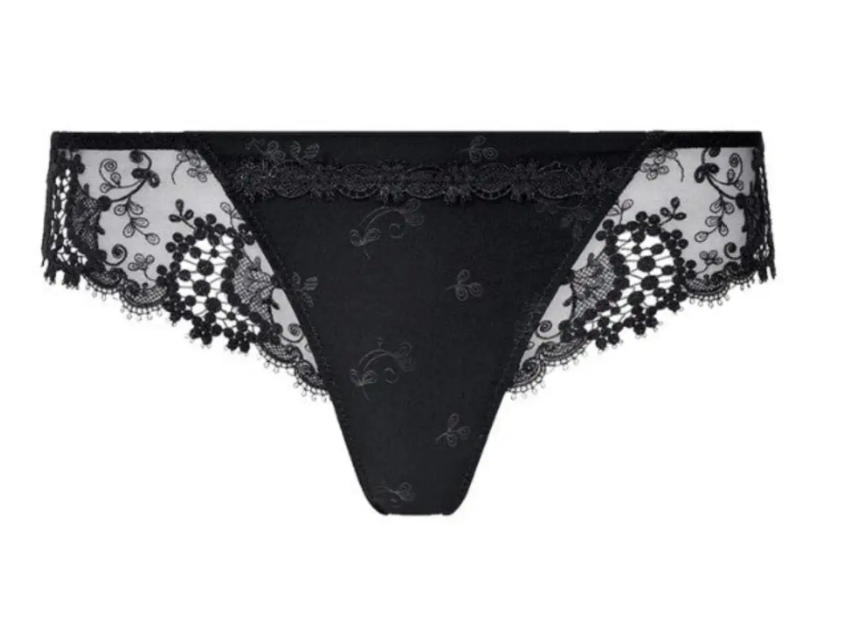 Black Simone Perele Wish Tanga Panty 12B710