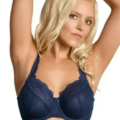 Fit Fully Yours Navy Serena Lace Bra