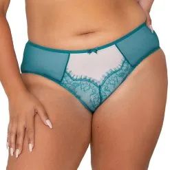 Fit Fully Yours Dark Teal Ava See-Thru Lace Bikini