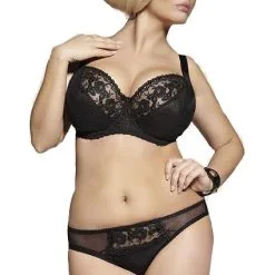 Kris Black Brilliant Soft Cup Bra In Bands 44 Through 50