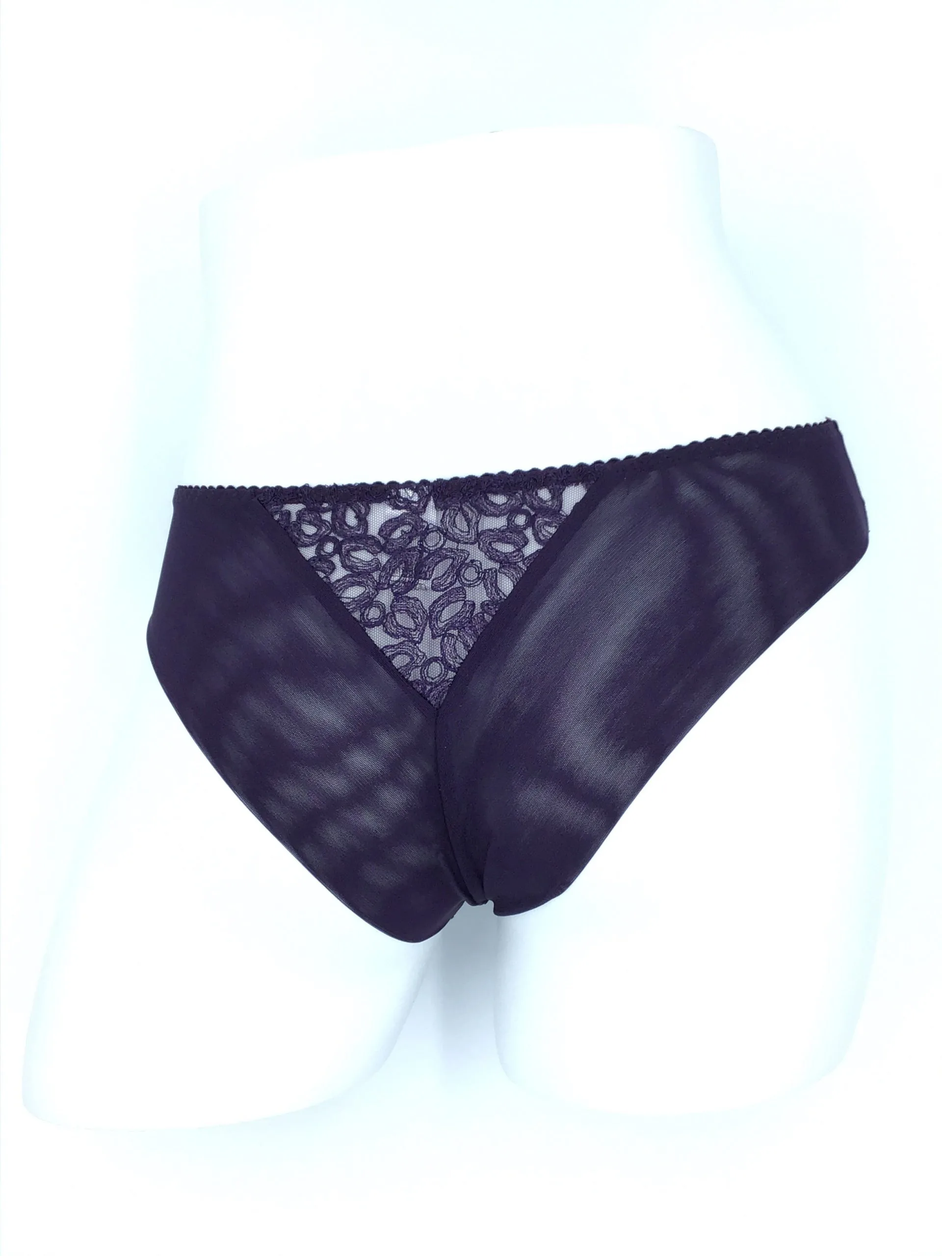 Kris Line Aubergine Betty String Shorts - Image 2
