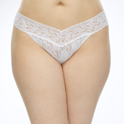 Hanky Panky Plus Size White Signature Lace Thong