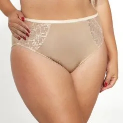 Kris Line Dark Beige Opal High Waist Brief