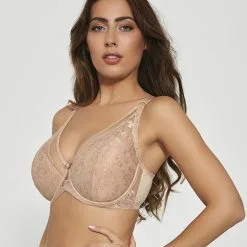 Kris Line Dark Beige Opal Push Up Bralette