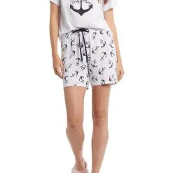 Tribal White Nautical Pajama Tee